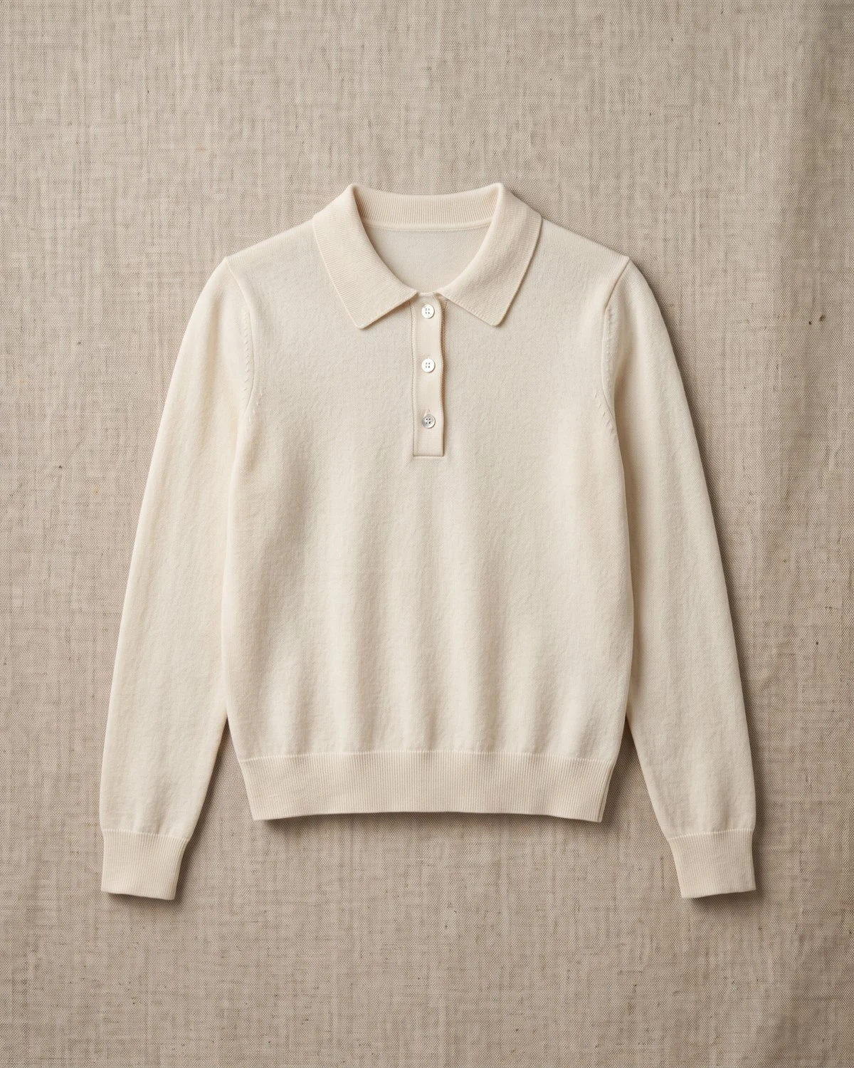 Polo Neige — Sweater de punto fino con cuello polo.