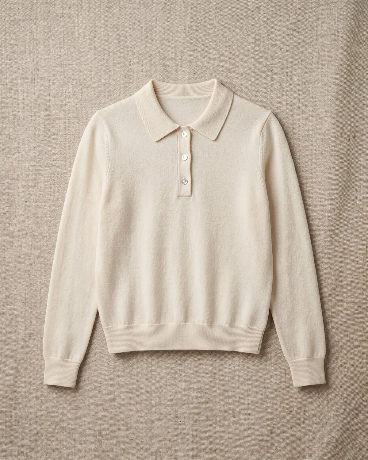 Polo Neige — Sweater de punto fino con cuello polo.