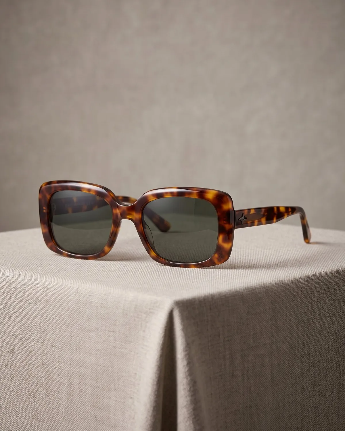 Lentes Havana — Anteojos rectangulares en acetato carey.